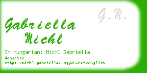 gabriella michl business card